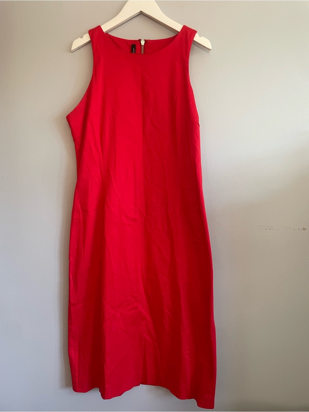 W118 by Walter Baker Vibrant Red Sleeveless Midi Dress